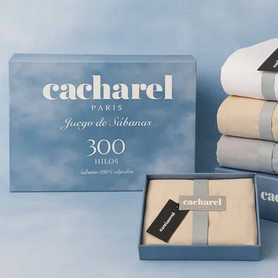 Sabanas Cacharel KING 300 Hilos 100% Algodón