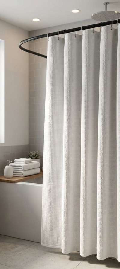 Cortina de Baño "Nido de Abeja"