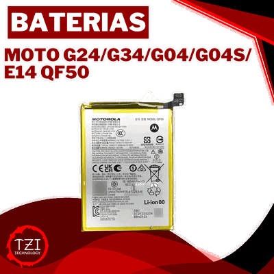 BAT MOTO G24/G34/G04/G04S/E14 QF50