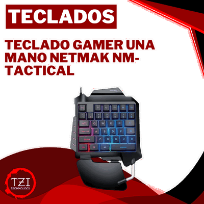 Teclado Gamer Una Mano Netmak Nm-Tactical