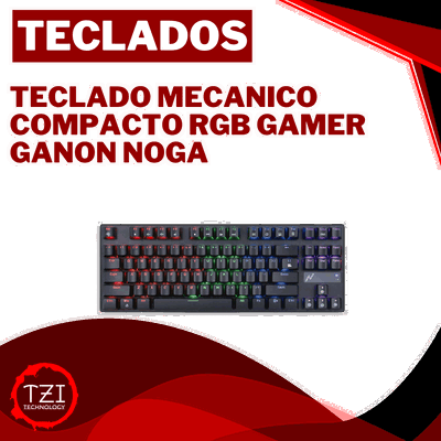 Teclado Mecanico Compacto Rgb Gamer Ganon Noga