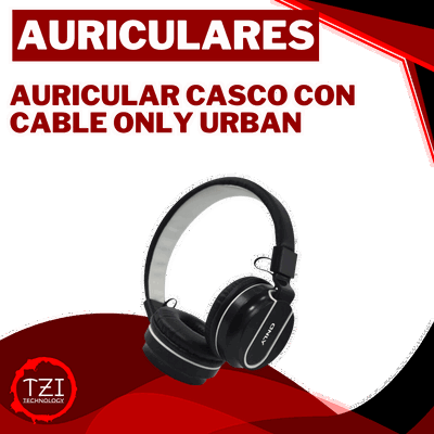 AURICULAR CASCO CON CABLE ONLY URBAN
