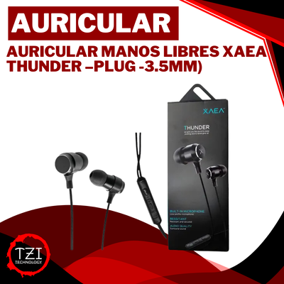 Auricular Manos Libres Xaea Thunder Calidad Premium Plug 3.5