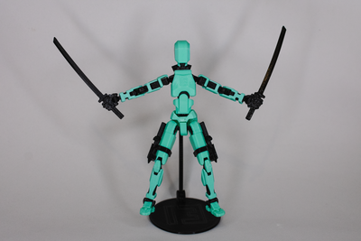 Robot Dummy Reforzado con Accesorios, Armas y Soporte | EL MAS COMPLETO