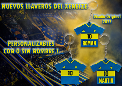 Llavero Boca Juniors Camiseta Futbol