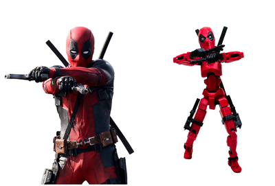 Muñeco Articulado Figura Deadpool 13 cm 9 + Llavero Regalo