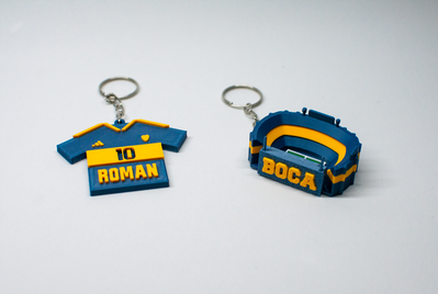 Combo Llaveros Boca Juniors Bombonera + Camiseta de Boca | Somos E3D