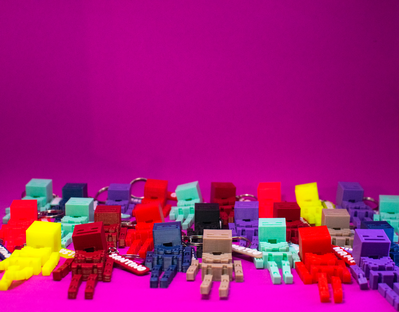 Llavero Minecraft Esqueleto Personalizable
