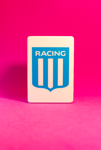 Caja Mágica Temática Racing Futbol Argentino Organizadora Multiuso Cierre Fácil