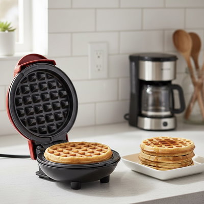 Mini waflera eléctrica 