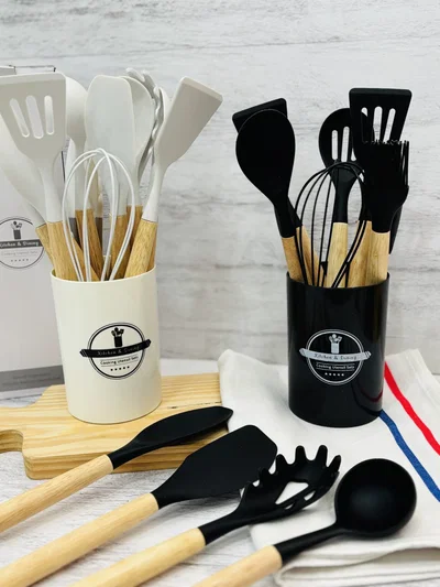 Set utensillos silicona 12pcs 