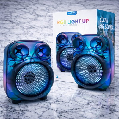 Parlante rgb light up 3” GTS-2166 