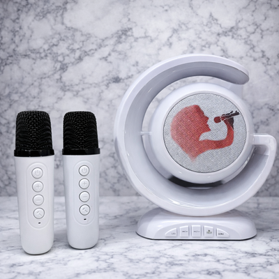 Parlante con 2 micrófonos 