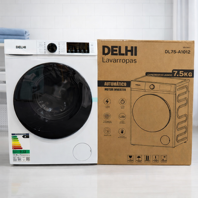 Lavarropas automático 7.5kg Delhi, tecnología inverte 