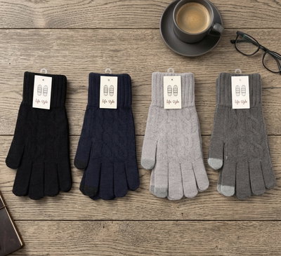 Guantes adulto lisos touch screen 