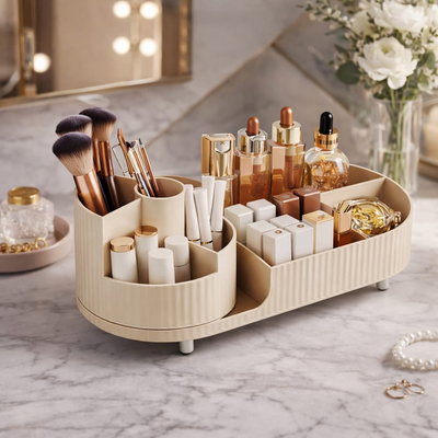 Organizador de maquillaje giratorio 