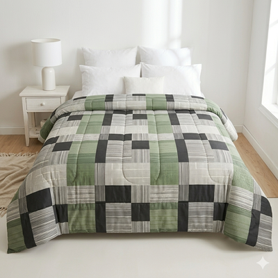 Acolchado sol y luna 2 plazas 1/2 