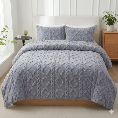 Manta flanel labrado 2 1/2 plazas 