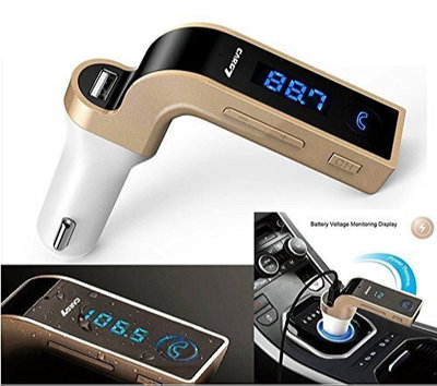 Cargador transmisor Bluetooth para auto