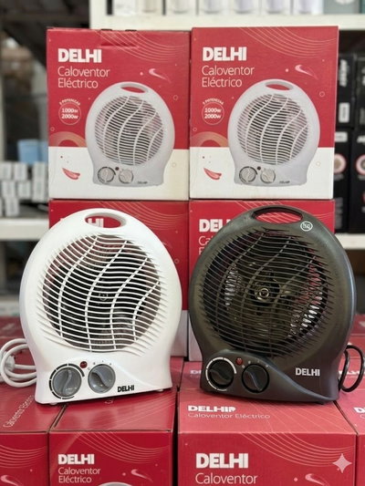 Delhi caloventor eléctrico NEGRO