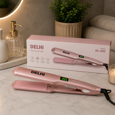 Plancha de pelo Delhi rosa DL-3115