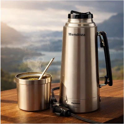 Termo eléctrico con mate y bombilla 