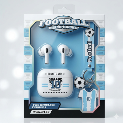 Auriculares + llavero Messi 