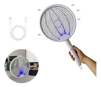 Raqueta eléctrica mata mosquitos plegable 