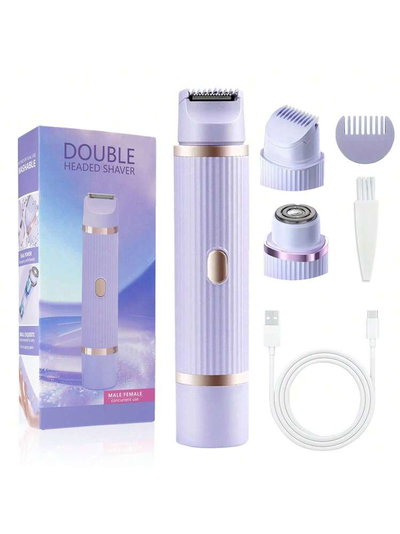 Depiladora corporal de mujer doble cabezal 