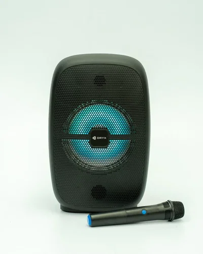 Parlante oryx rave 8” c microfono 