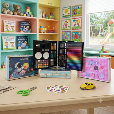 Maletín de arte 145 pcs para niños 