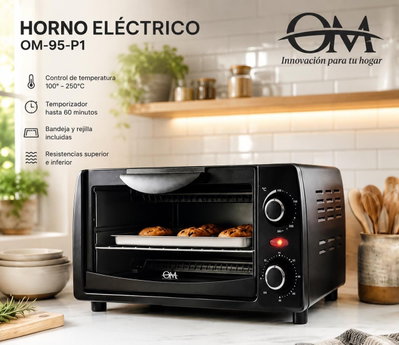 Horno eléctrico OM-95-P1 9lts