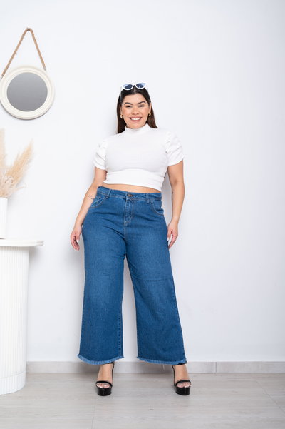 Wideleg Azul Liso Rígido ESP