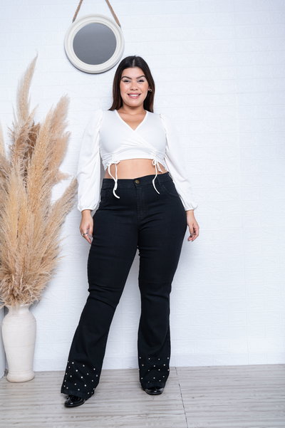 Oxford Negro c/Tachas Elastizado ESP