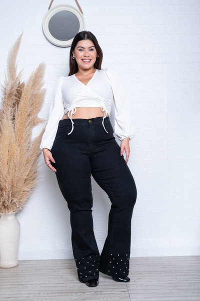 Oxford Negro c/Tachas Elastizado ESP