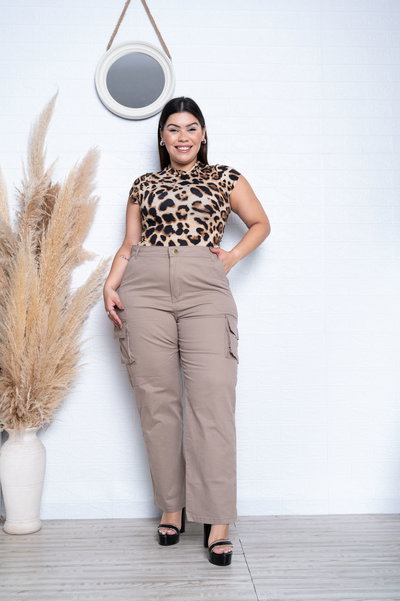 Recto Gabardina Tostado Cargo Elastizado ESP