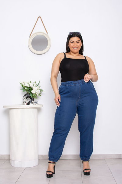 Jogger Azul Liviano Elastizado