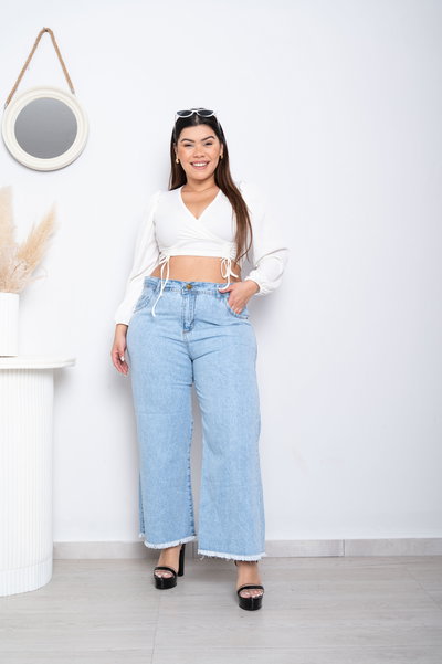 Wideleg Celeste Liso Rígido ESP