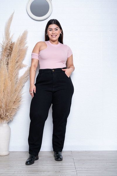 Mom Negro Liso Rígido ESP 