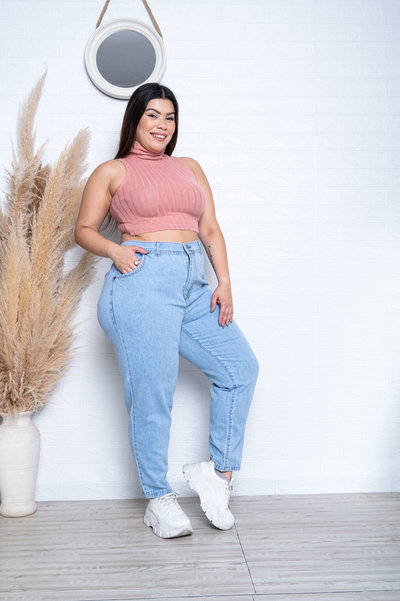 Mom Celeste Liso Rígido