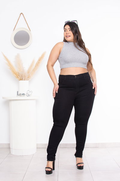 Chupin Negro c/Flecos Elastizado