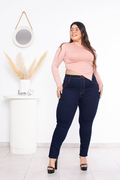 Chupin Azul Oscuro c/Flecos Elastizado ESP