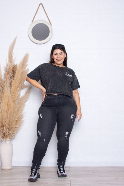 Chupin Gris Roturas c/Ojalillos Elastizado