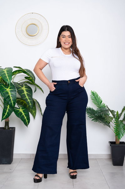 Wideleg Azul Oscuro al Tono Elastizado ESP