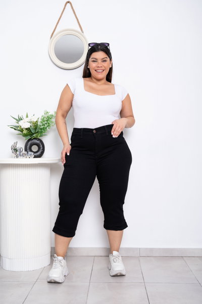 Capri Negro Liso Elastizado
