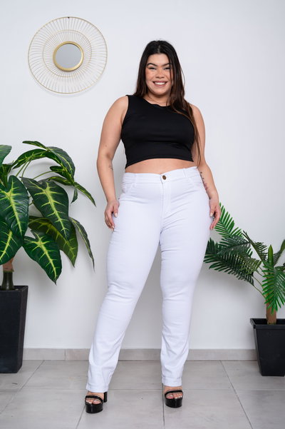 Recto Blanco Liso Elastizado ESP