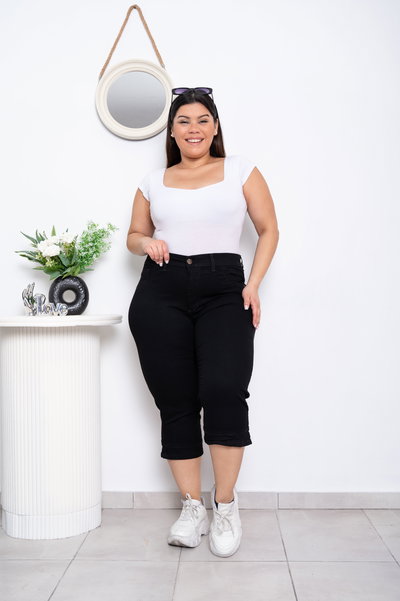 Capri Negro Liso Elastizado