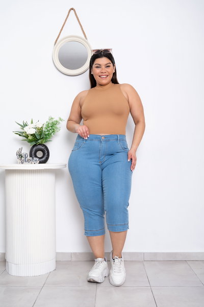 Capri Celeste Liso Elastizado ESP