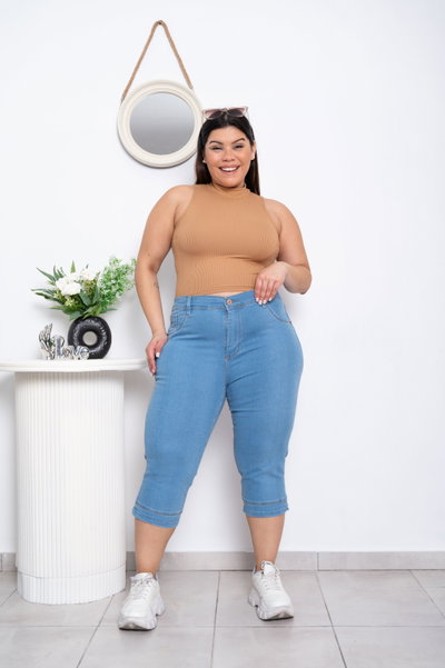 Capri Celeste Liso Elastizado ESP