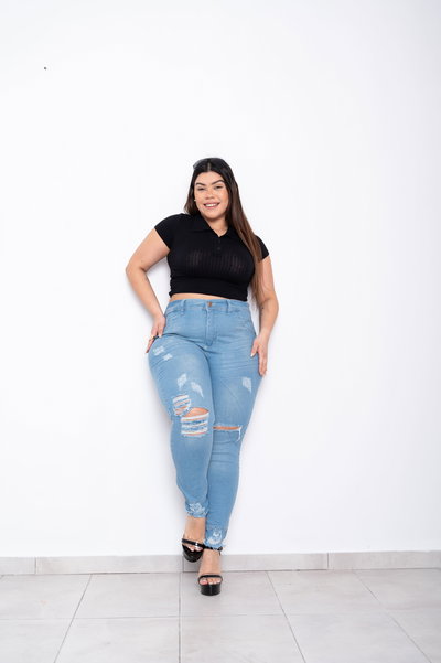 Chupin Celeste Roturas c/Tajos Elastizado